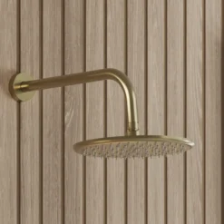 Core Shower Package with 2 Outlet Manual Valve, Fixed Wall Mounted Shower Head & Microphone Handset Slide Rail Kit