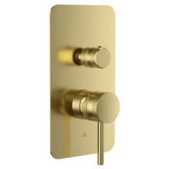 Core Shower Package with 2 Outlet Manual Valve, Fixed Wall Mounted Shower Head & Microphone Handset Slide Rail Kit