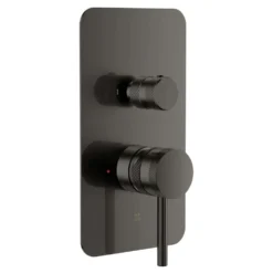 Core Shower Package with 2 Outlet Manual Valve, Fixed Wall Mounted Shower Head & Microphone Handset Slide Rail Kit