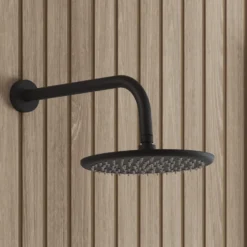 Core Shower Package with 2 Outlet Manual Valve, Fixed Wall Mounted Shower Head & Microphone Handset Slide Rail Kit