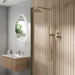 Core Shower Package with 2 Outlet Manual Valve, Fixed Wall Mounted Shower Head & Shower Kit