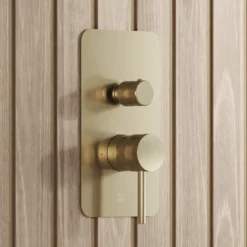 Core Shower Package with 2 Outlet Manual Valve, Fixed Wall Mounted Shower Head & Shower Kit