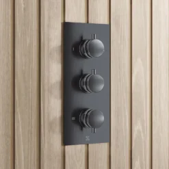 Core Shower Package with 3 Outlet Valve, Fixed Shower Head, Kit & Overflow Bath Filler
