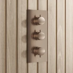 Core Shower Package with 3 Outlet Valve, Fixed Shower Head, Kit & Overflow Bath Filler