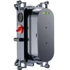 Core Shower Package with 2 Outlet Valve, Fixed Wall Mounted Square Shower Head & Shower Wall Kit