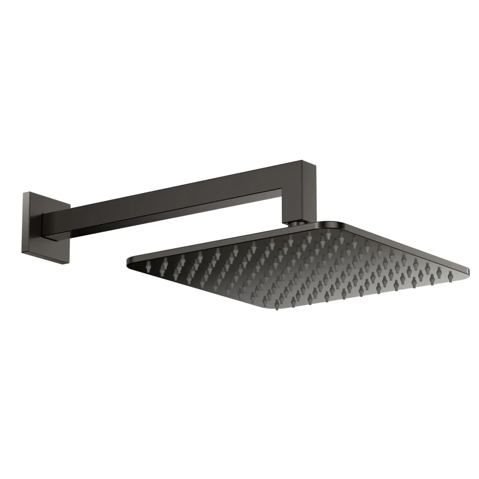 Core Square Fixed Shower Head with Arm
