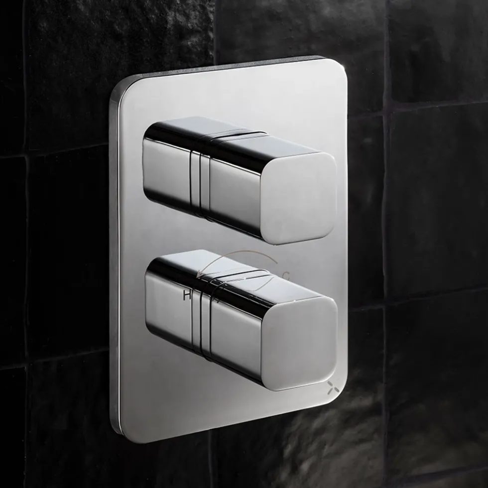 Crosswater Atoll/Glide II 2 Outlet Concealed Thermostatic Shower Valve - Crossbox Technology
