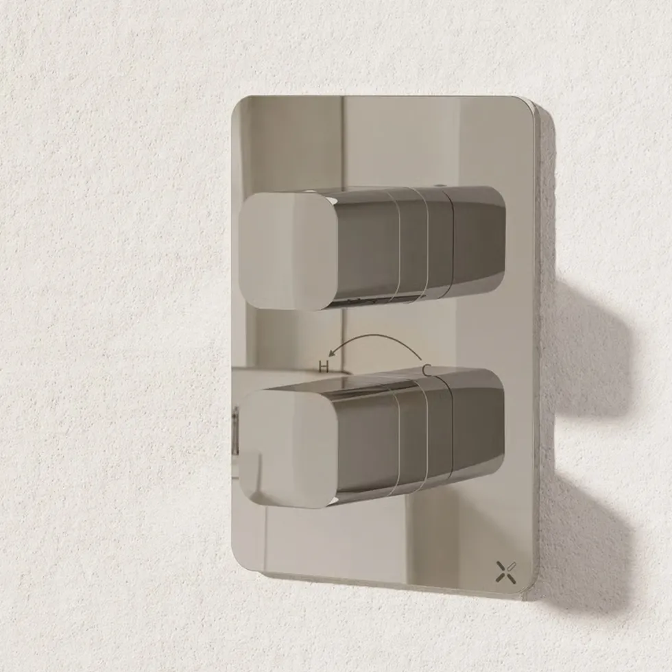 Crosswater Atoll/Glide II 2 Outlet Concealed Thermostatic Shower Valve - Crossbox Technology
