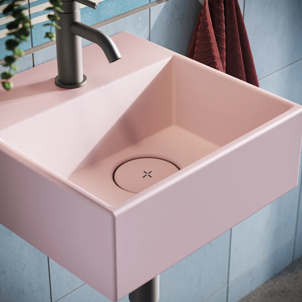 Crosswater Beck 300mm Cloakroom Wall Hung Basin with Waste