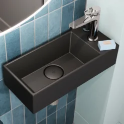 Crosswater Beck 450mm Cloakroom Wall Hung Basin with Waste