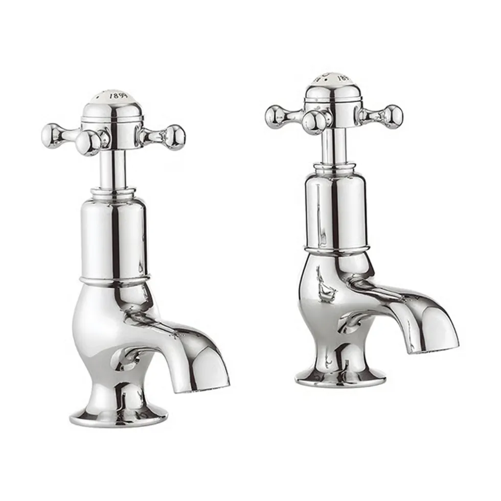 Crosswater Belgravia Crosshead Cloakroom Basin Pillar Taps - Chrome