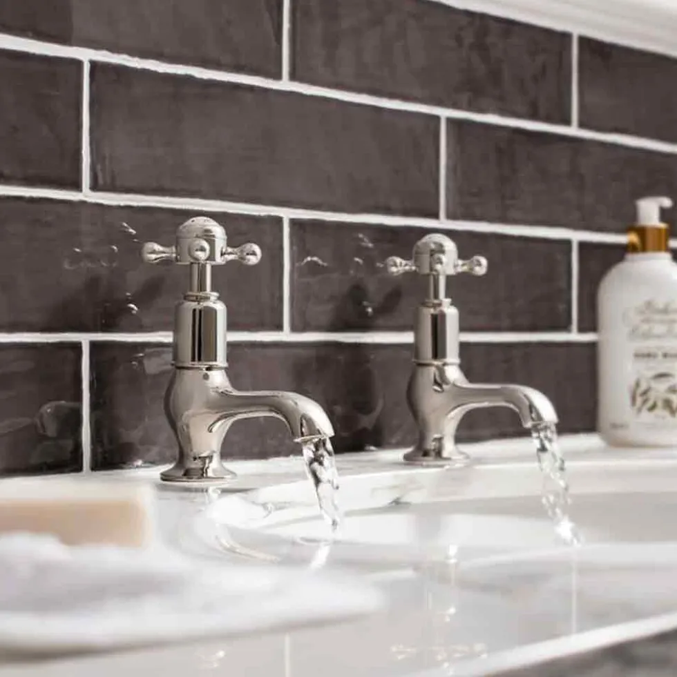 Crosswater Belgravia Crosshead Cloakroom Basin Pillar Taps - Chrome