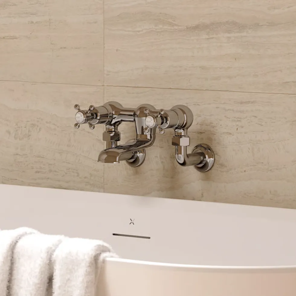 Crosswater Belgravia Crosshead Wall Mounted Bath Filler