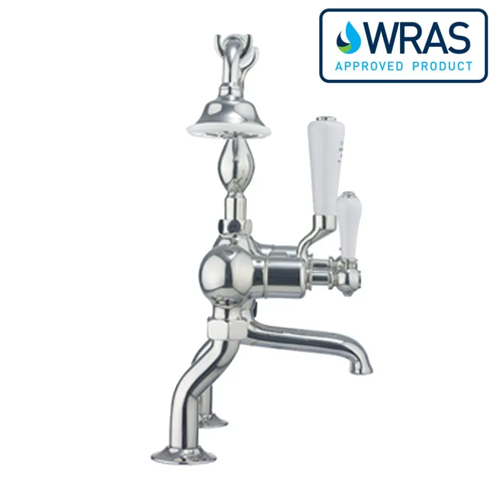 Crosswater Belgravia Lever Deck Mounted Bath Shower Mixer with Handset Kit