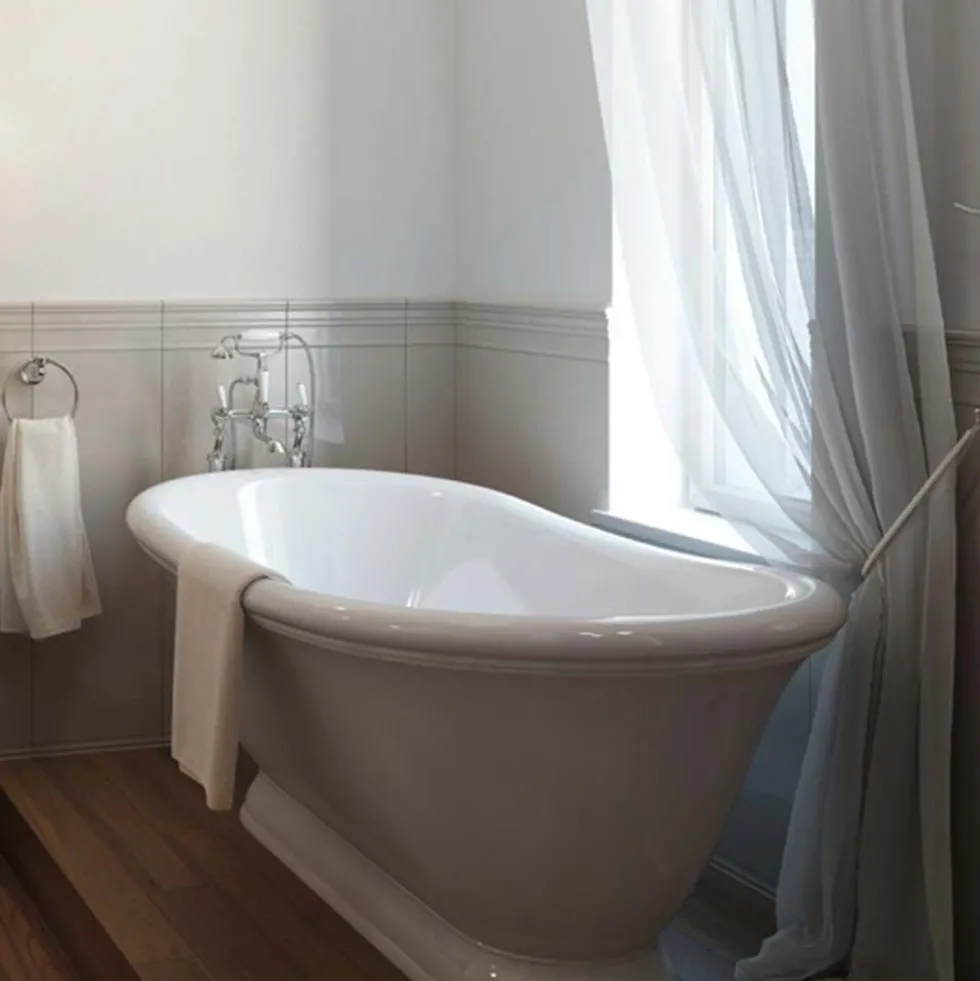 Crosswater Belgravia Lever Floor Standing Bath Shower Mixer with Handset Kit