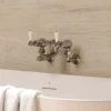 Crosswater Belgravia Lever Wall Mounted Bath Filler with Exposed Valves
