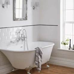Crosswater Belgravia Lever Wall Mounted Bath Shower Mixer with Handset Kit