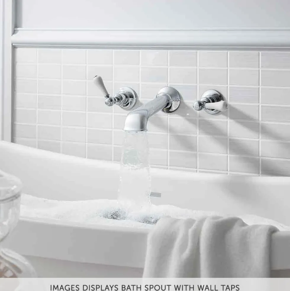 Crosswater Belgravia Wall Mounted Bath Spout - Chrome