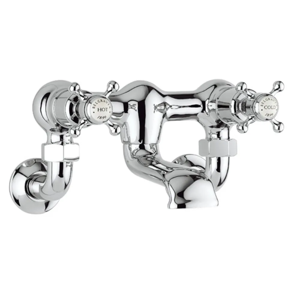 Crosswater Belgravia Wall Unions - Chrome