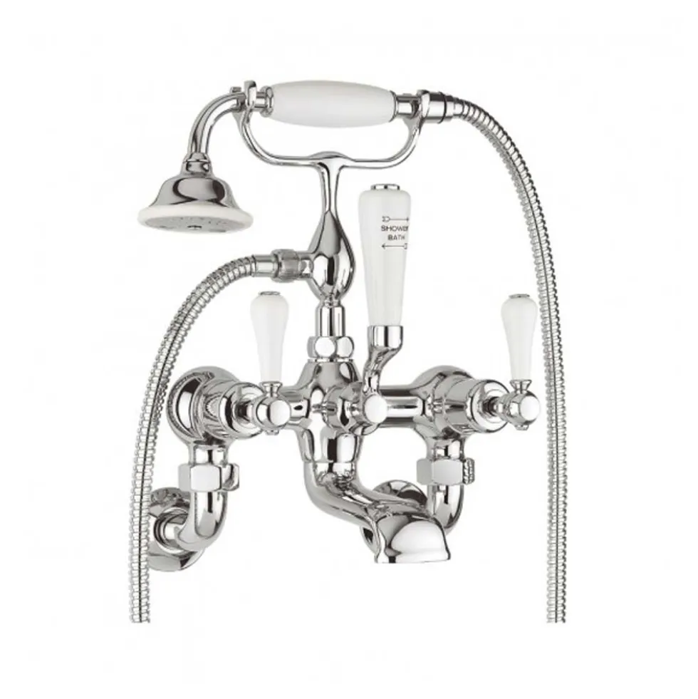 Crosswater Belgravia Wall Unions - Chrome