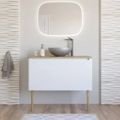 Crosswater Circus Brushed Nickel 400mm Round Countertop Basin