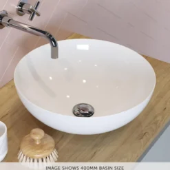 Crosswater Circus White Round Countertop Basin