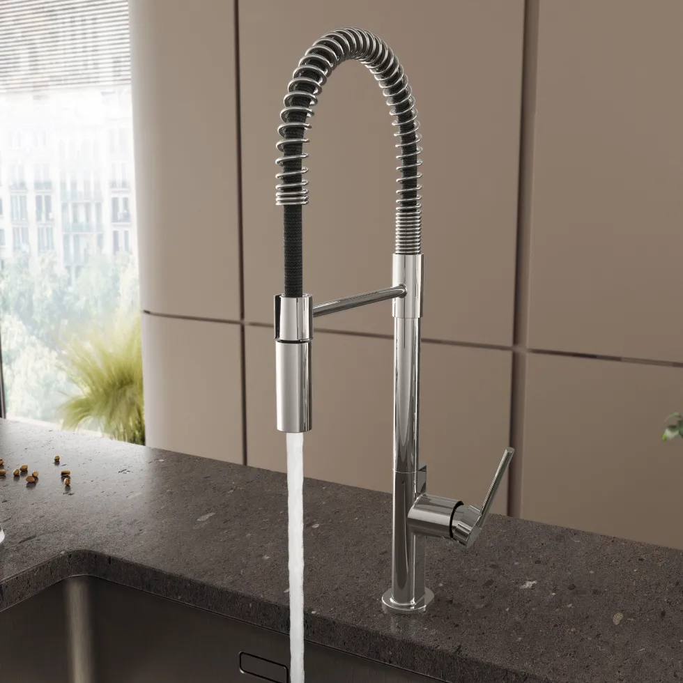 Crosswater Cucina Cook Industrial Style Single Lever Mono Kitchen Mixer Tap