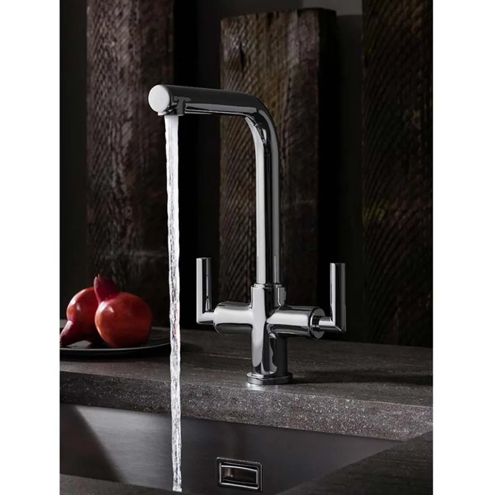 Crosswater Cucina Tropic Dual Control Mono Kitchen Mixer - Chrome