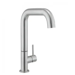 Crosswater Cucina Tube Single Lever Kitchen Mixer - Brushed Stainless Steel