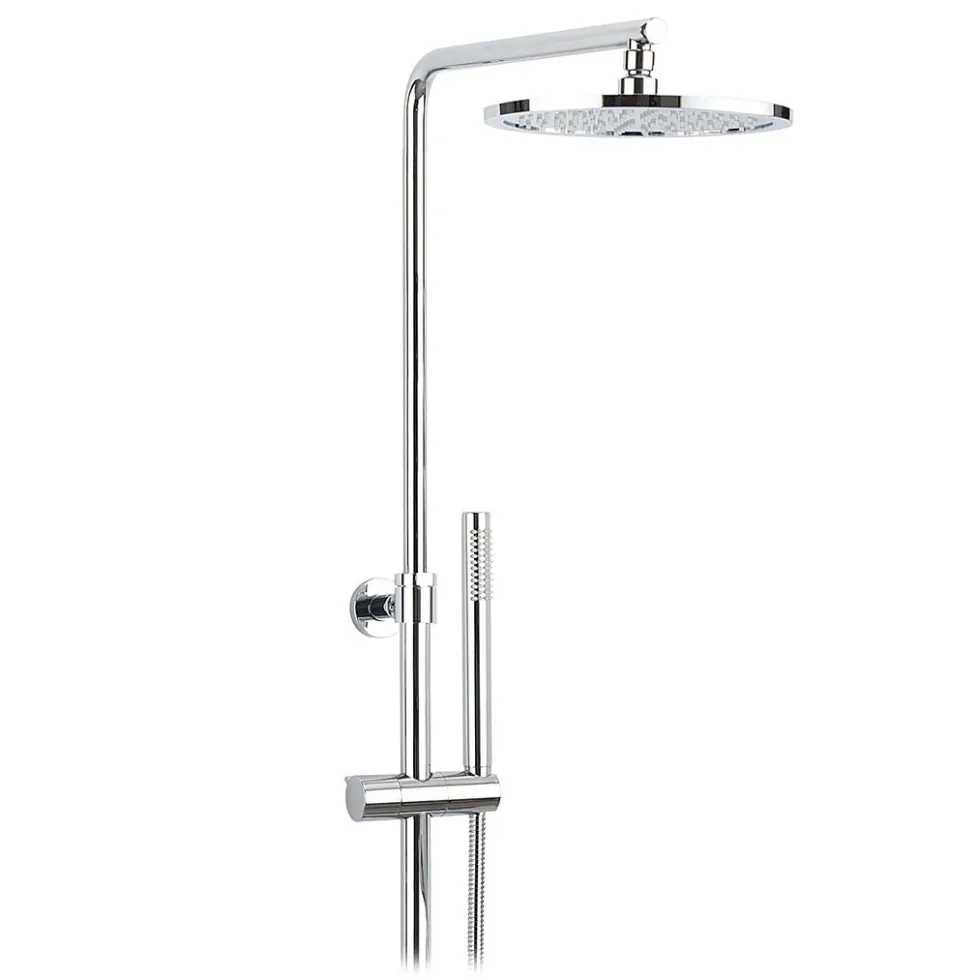 Crosswater Curve Exposed Thermostatic Shower Valve with Rigid Riser & Handset Kit