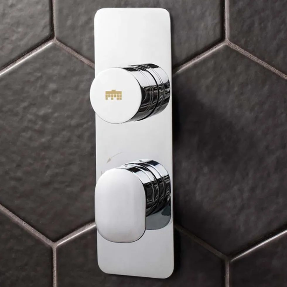 Crosswater Dial Pier 1 Outlet Concealed Thermostatic Shower Valve - Portrait