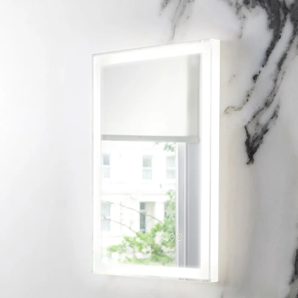 Crosswater Dune Steam Free LED Illuminated Mirror - 500 x 800mm
