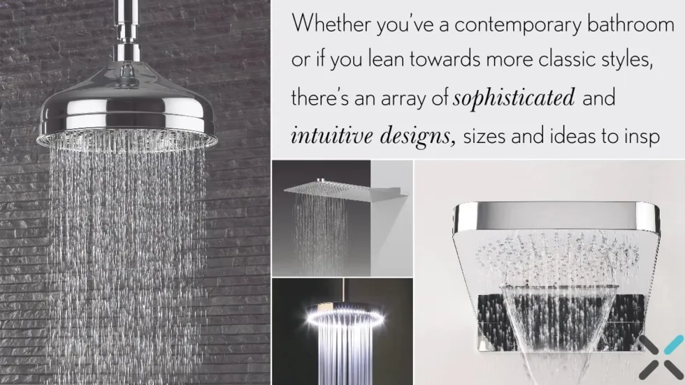 Crosswater Essence High Density ABS 320mm Fixed Shower Head