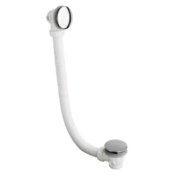Crosswater Extended Click Clack Bath Waste with Overflow - 90cm