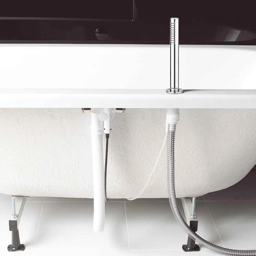 Crosswater Follow Me Shower Handset & Hose with Estucheon & Waste Drain