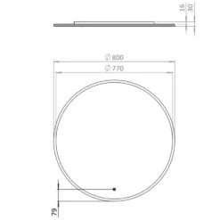 Crosswater Infinity Illuminated Mirror with Colour Change LEDs