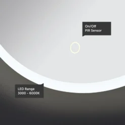 Crosswater Infinity Illuminated Mirror with Colour Change LEDs