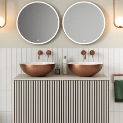 Crosswater Infinity Round Framed Illuminated Mirror with Colour Change LED - 500mm, 600mm & 700mm