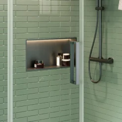 Crosswater Inset LED Illuminated Shower Niche - 610 x 305mm
