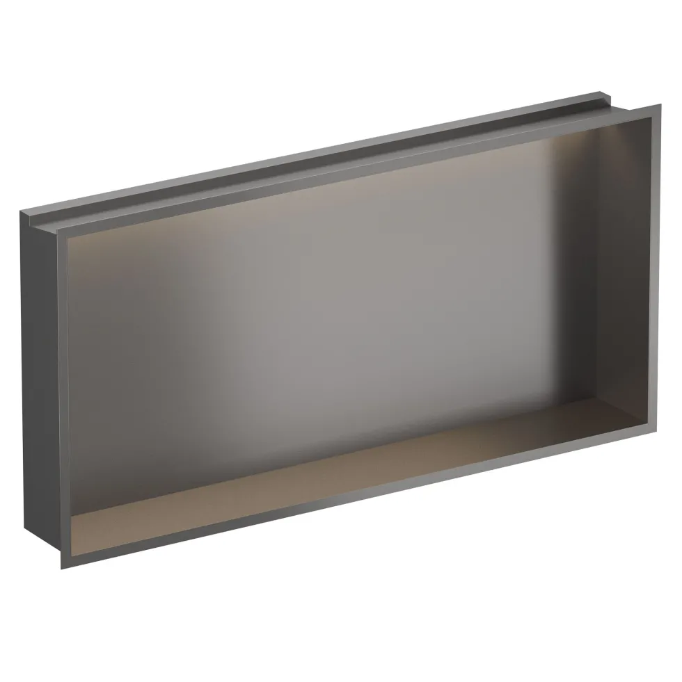 Crosswater Inset LED Illuminated Shower Niche - 610 x 305mm