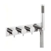 Crosswater Kai Lever 2 Outlet Concealed Thermostatic Shower Valve with Handset Kit