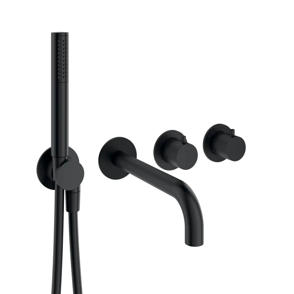 Crosswater Module 2 Outlet Concealed Thermostatic Shower Valve With Bath Spout & Shower Handset