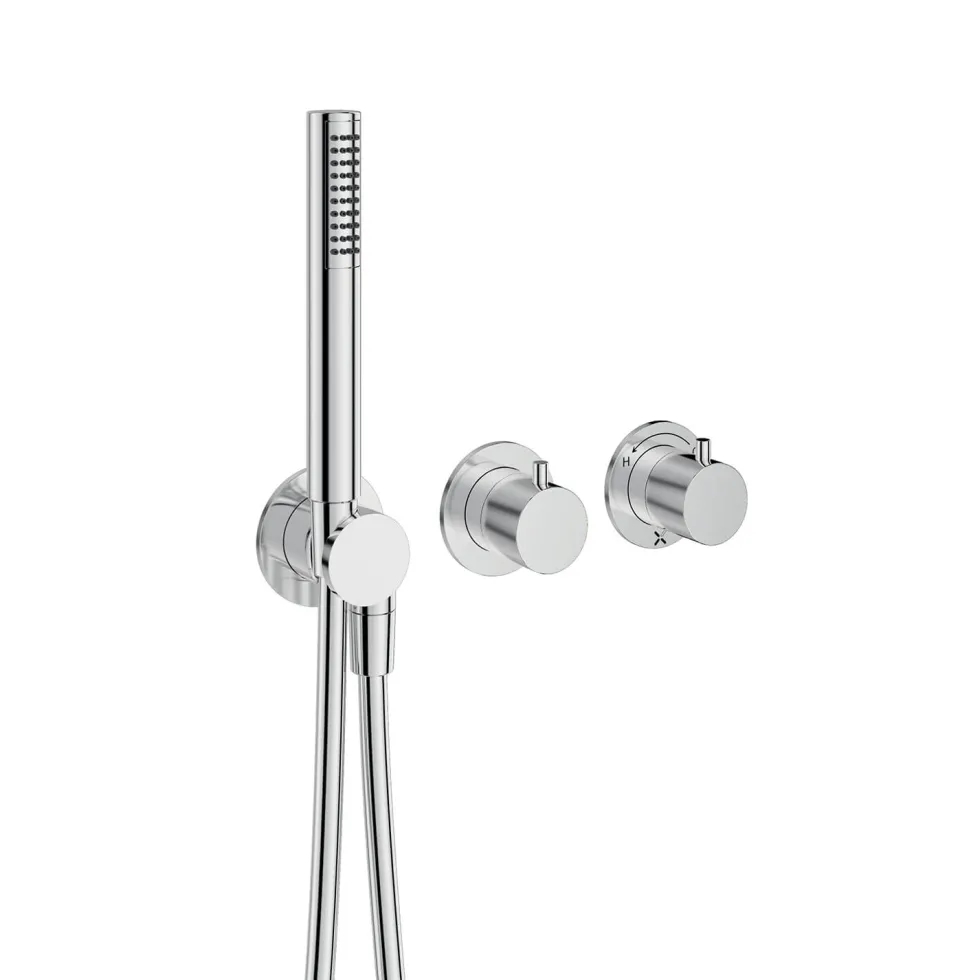Crosswater Module 2 Outlet Concealed Thermostatic Shower Valve & Shower Handset
