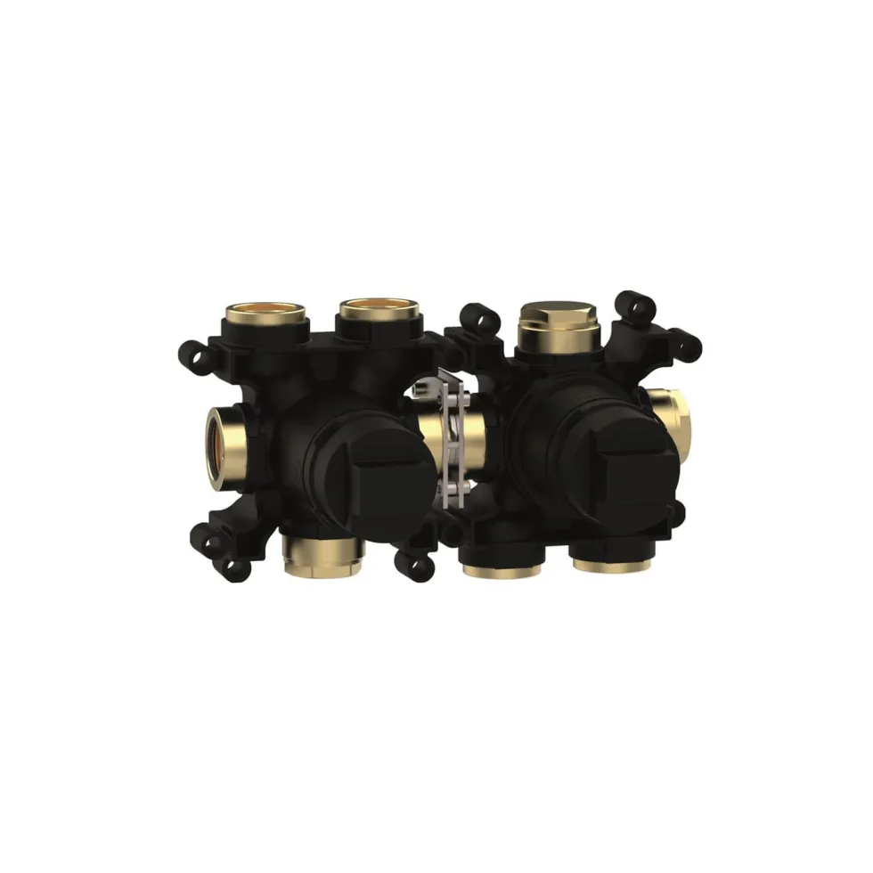 Crosswater Module 3 Outlet 2 Handle Concealed Thermostatic Shower Valve