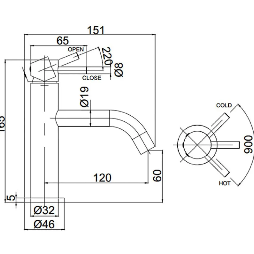 Crosswater MPRO Basin Mixer Tap