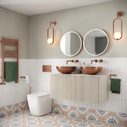 Crosswater MPRO Brushed Bronze Heated Towel Rail