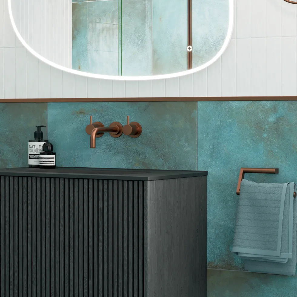 Crosswater MPRO 3 Hole Wall Mounted Basin Mixer Tap