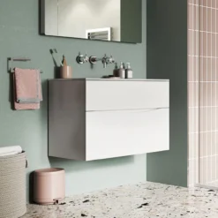 Crosswater MPRO 3 Hole Wall Mounted Basin Mixer Tap