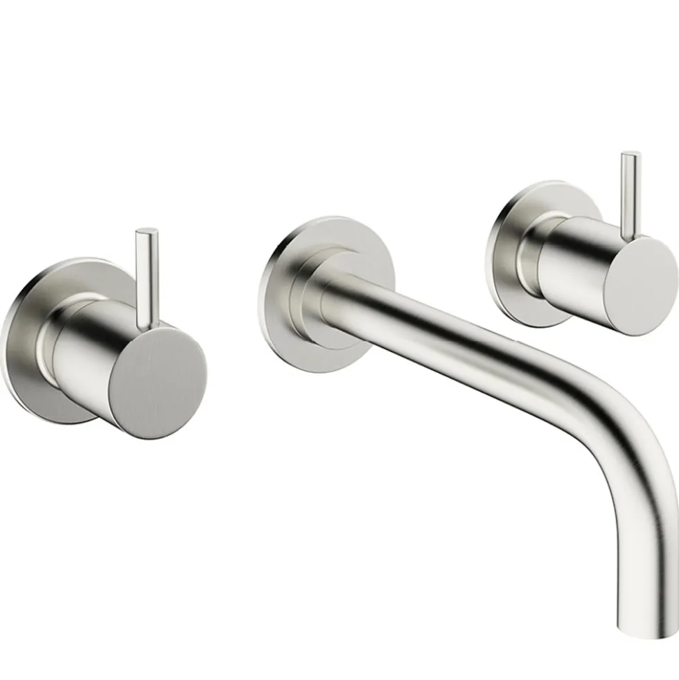 Crosswater MPRO 3 Hole Wall Mounted Basin Mixer Tap