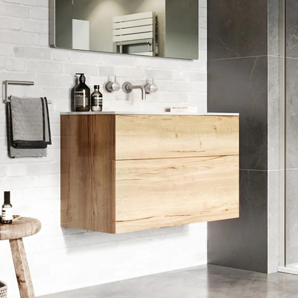 Crosswater MPRO 3 Hole Wall Mounted Basin Mixer Tap